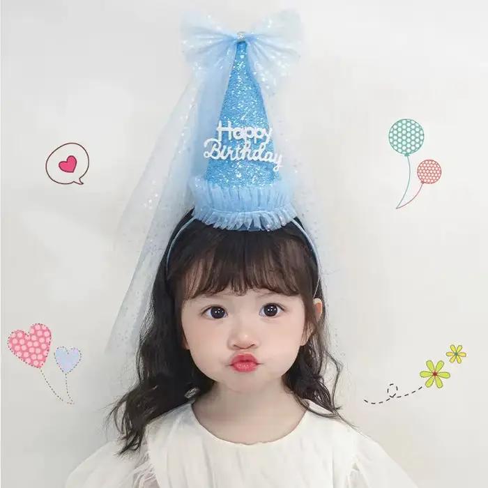 Chapeau d'anniversaire de princesse pour enfants