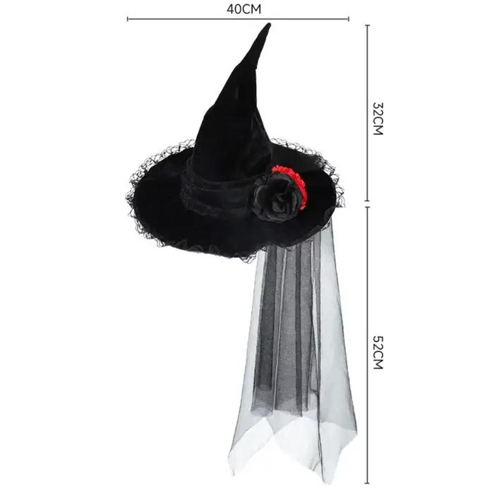 Chapeau de Sorcière Baroque pour Halloween