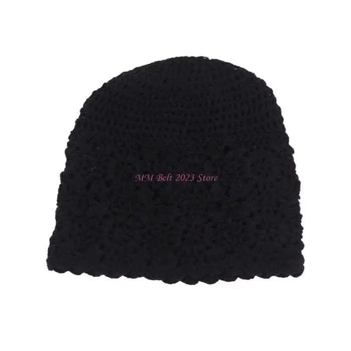 49ME – chapeau tricoté à fleurs