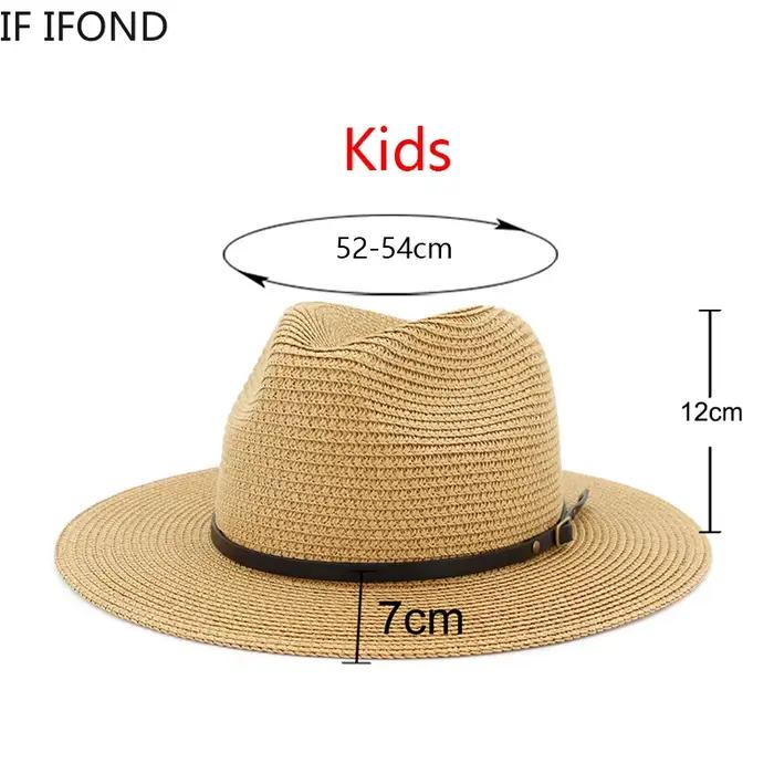 Petits chapeaux De paille pour femmes et enfants