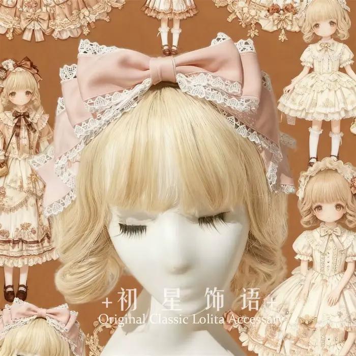 Bandeau Lolita Japonais Élégant à Grand Nœud