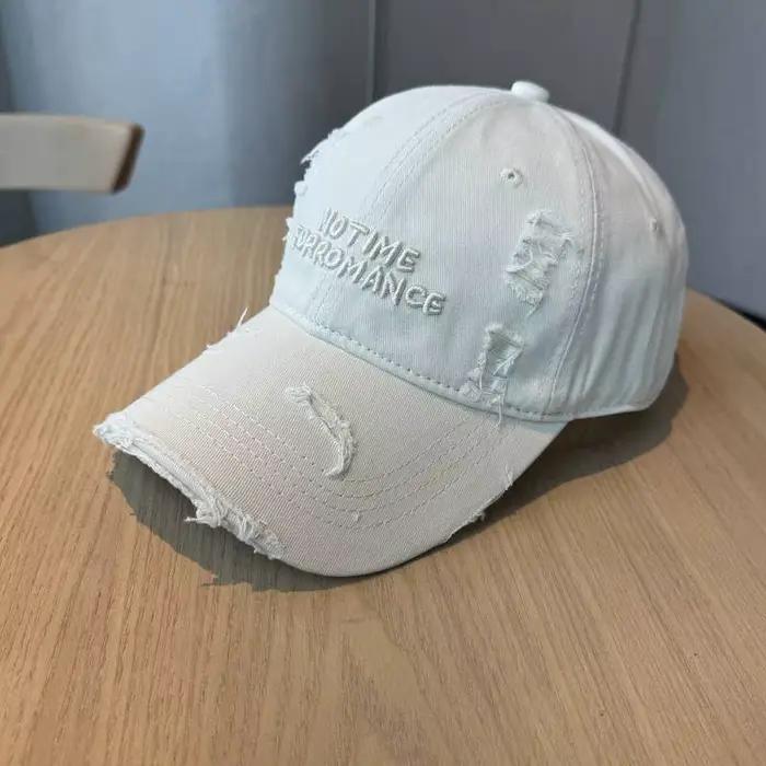 Casquette de baseball brodée délavée et vieillie