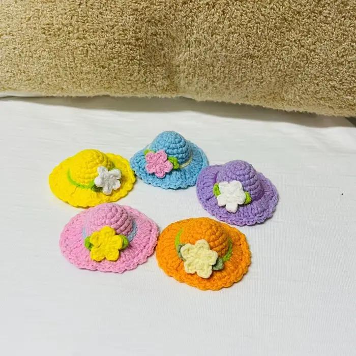 Petit chapeau mignon au Crochet fait à la main de 6cm