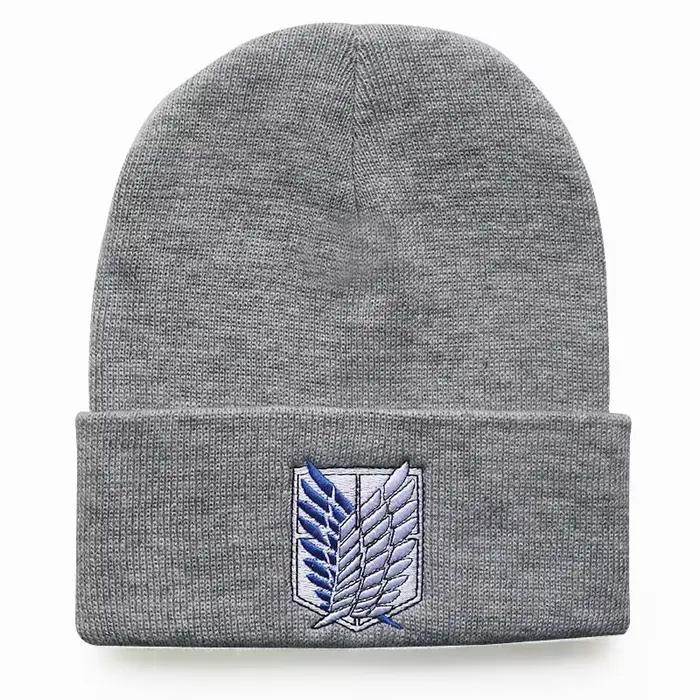 Anime attaques sur Titan tricot chapeau bonnet hiver