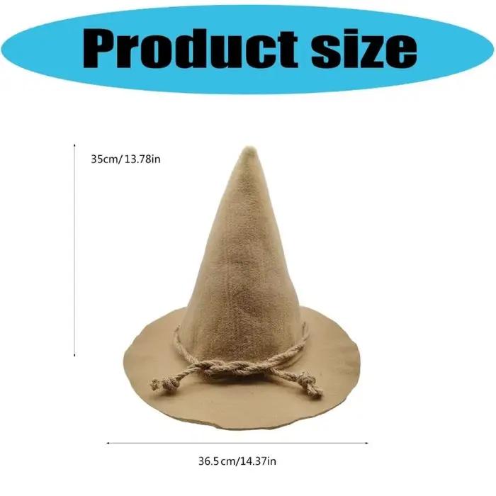 Chapeau sorcière épouvantail Unique 39BD