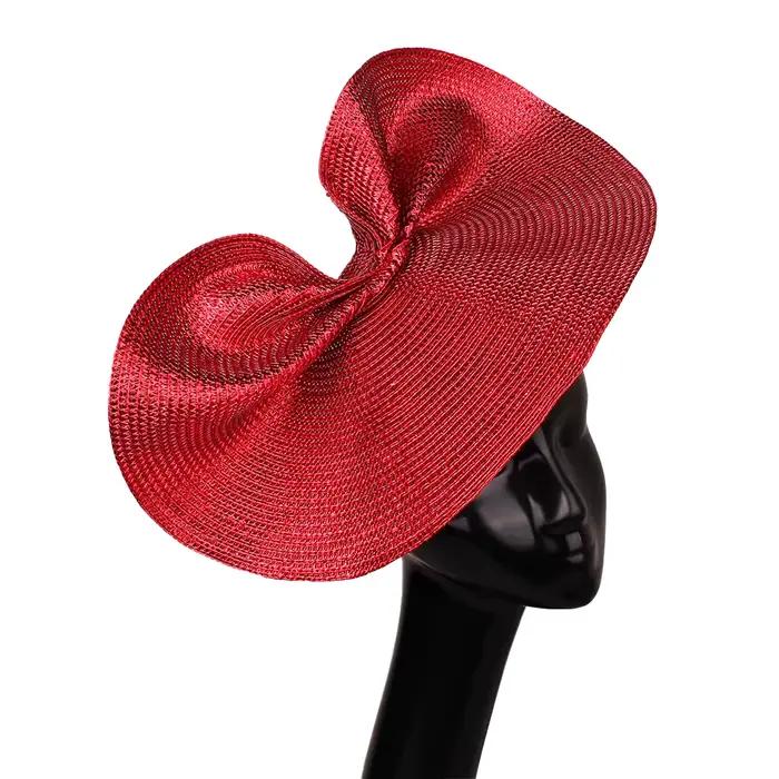 Paillettes argent thé Derby Fascinator chapeau mariage fleur fête église vacances maille pour femmes plume Fedora pilulier chapeaux SYF1003