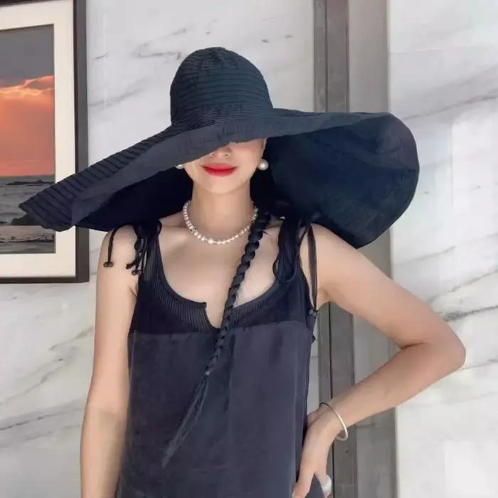Chapeau seau en plastique Anti-Pliable pour femmes