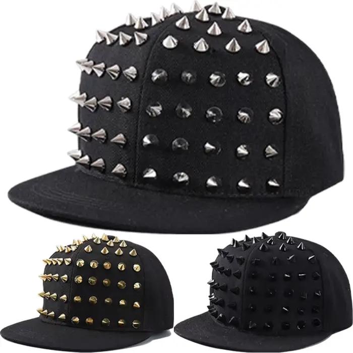 Nouvelle Casquette de Baseball Vintage Hip Hop Y2K avec Rivets Argentés