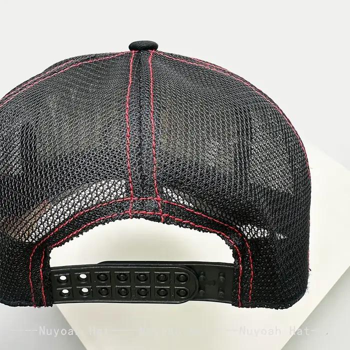 Casquettes de baseball brodées style hip-hop avec lettres de motard