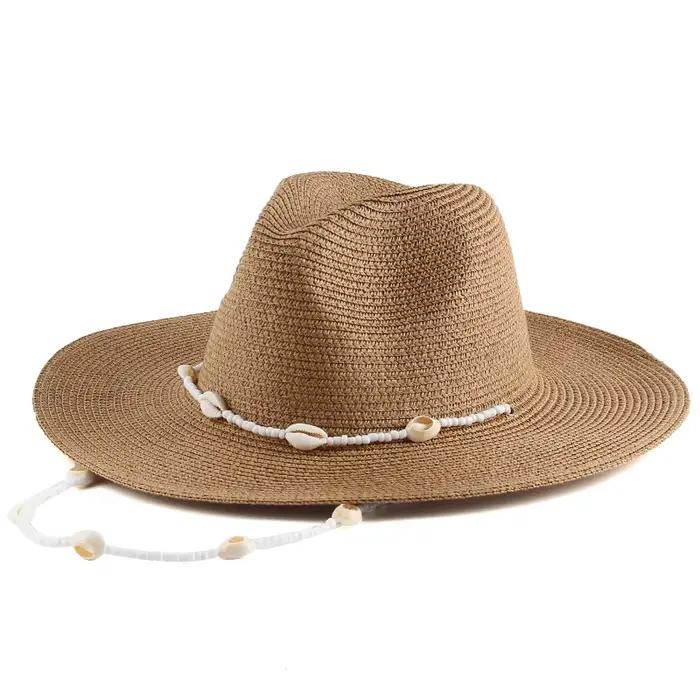 JOBoho-Chapeau anderavec Long Coquillage pour Femme et Homme