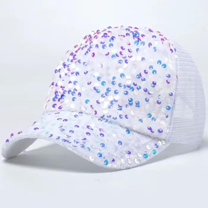 Casquette de Baseball à paillettes pour femmes