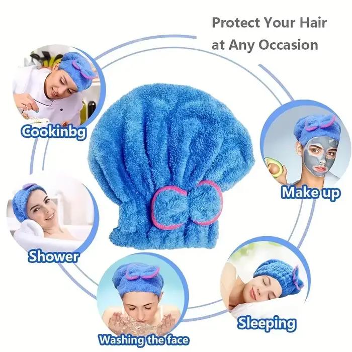 Bonnet de bain à séchage rapide pour femmes