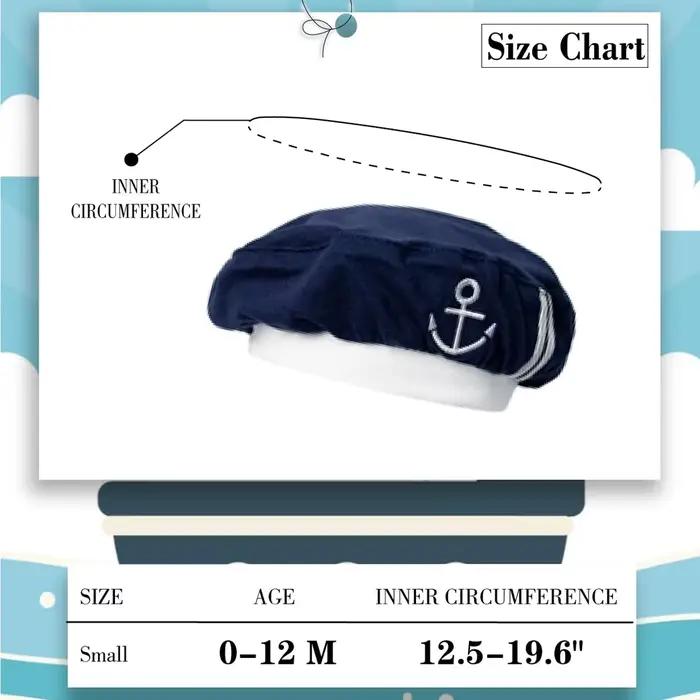 Chapeau de marin pour bébé garçon