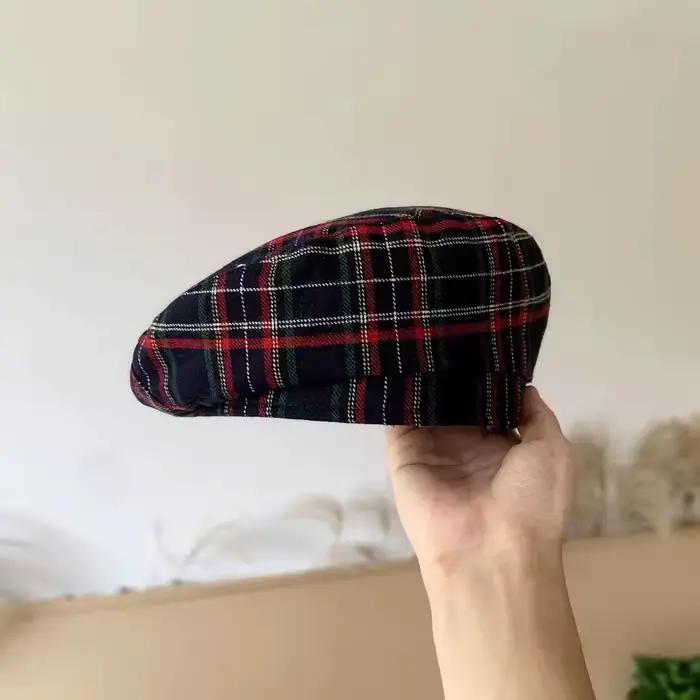 Boina xadrez rouge para homens e mulheres