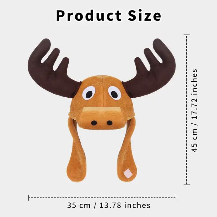 Chapeau de cerf en peluche
