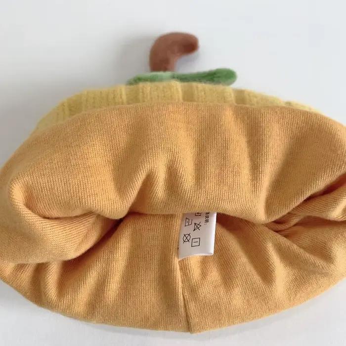 Chapeau d'Halloween en Forme de Citrouille pour Bébé Garçon et Fille