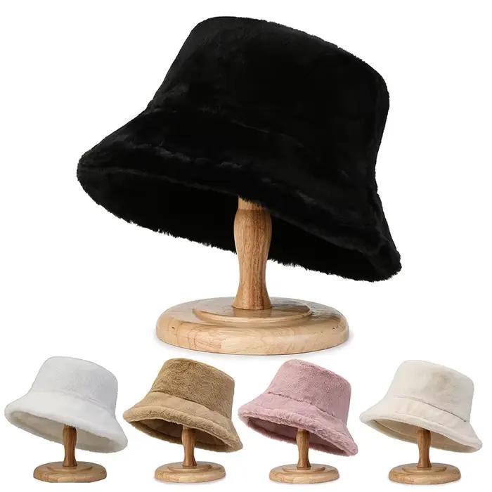 Chapeaux seau épais et chauds pour femmes