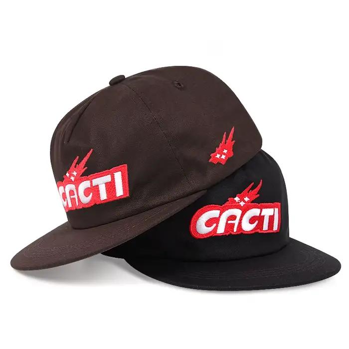 CACTI lettre tridimensionnelle capote casquette de baseball à bord plat