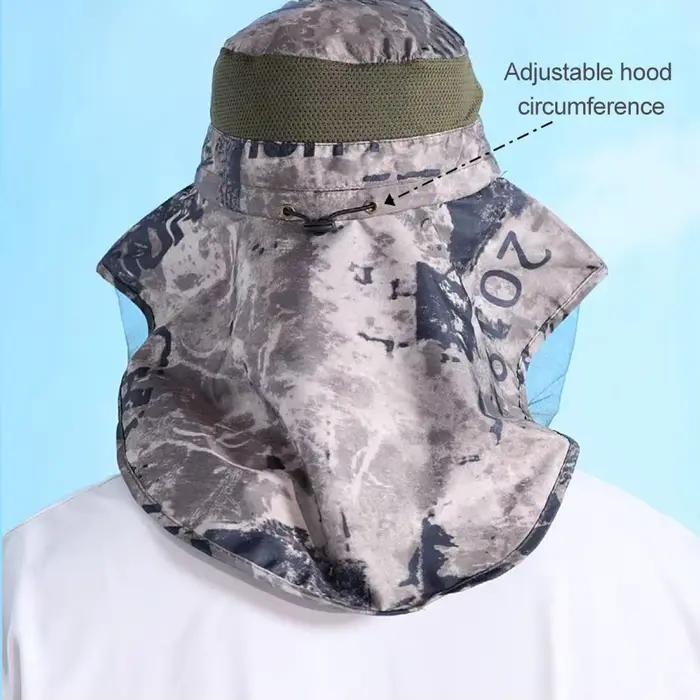 Casquette anti-moustiques pour la pêche