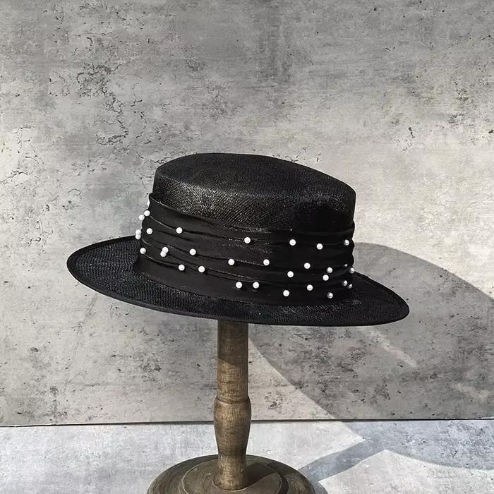 Chapeau d'été en lin pour femmes