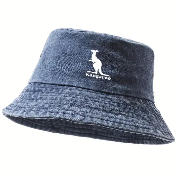 Chapeau Bob Imprimé Kangourou Lavé