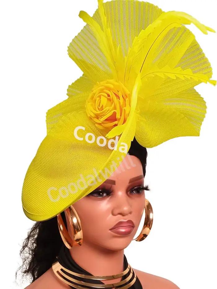 Chapeau fascinateur en maille marine pour femmes