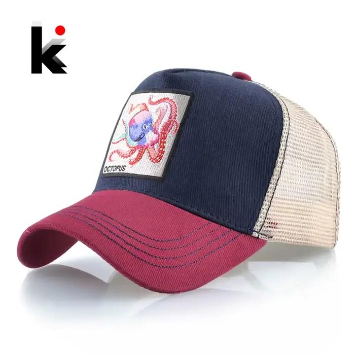 Casquette de Baseball unisexe avec Patch poulpe pour hommes et femmes