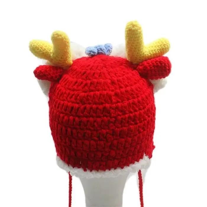 Chapeau tricoté Loong en toile pour hommes et femmes, chapeau unique en son genre, symbole de richesse et de chance, idéal pour les événements spéciaux et les activités sportives