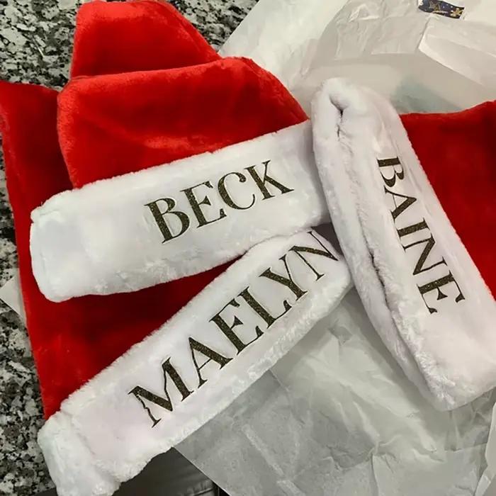 Chapeau de père noël personnalisé