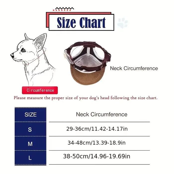 Chapeau de soleil pour chien avec protection UV