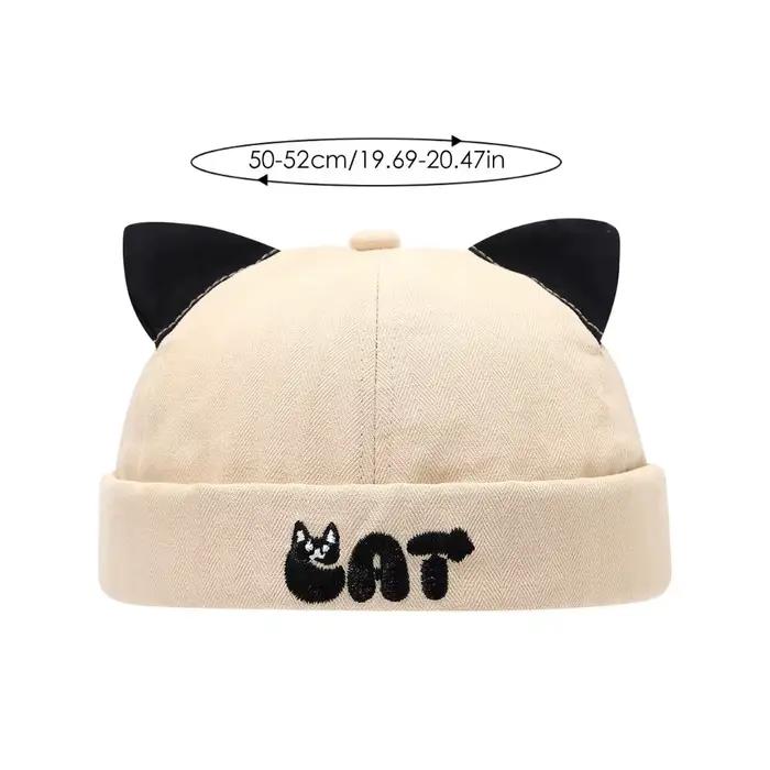 Casquette Docker à oreilles de chat mignonnes