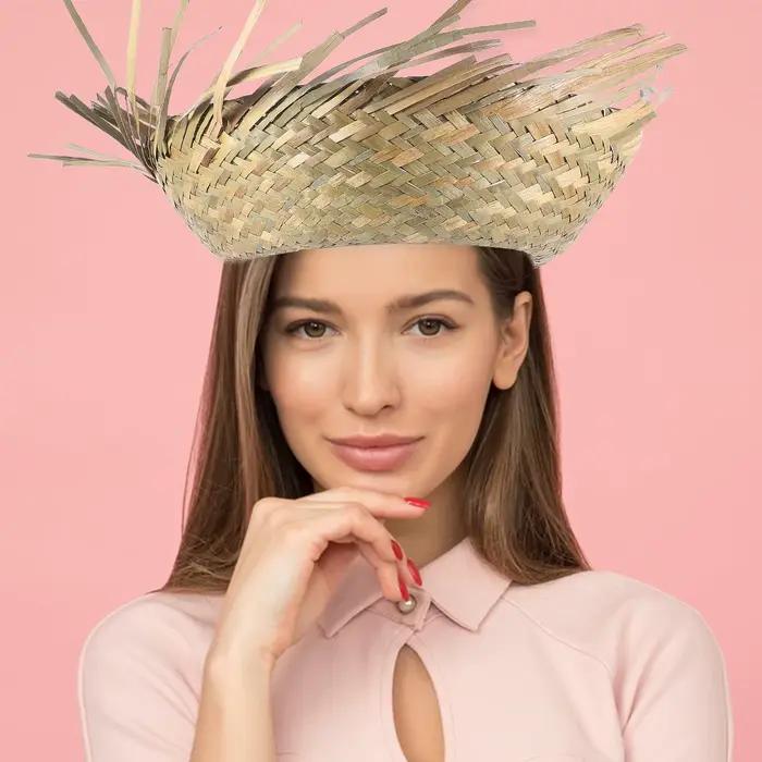 Chapeau de paille tissé