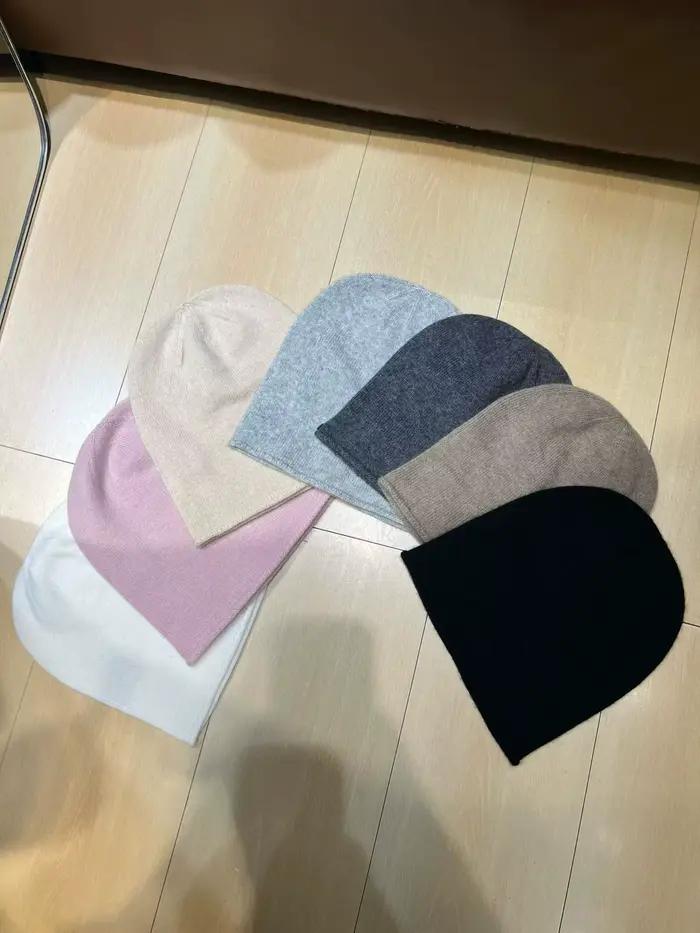 Nouveau chapeau en cachemire élégant et décontracté de haute qualité (Automne/Hiver 2026) – 7 couleurs en stock