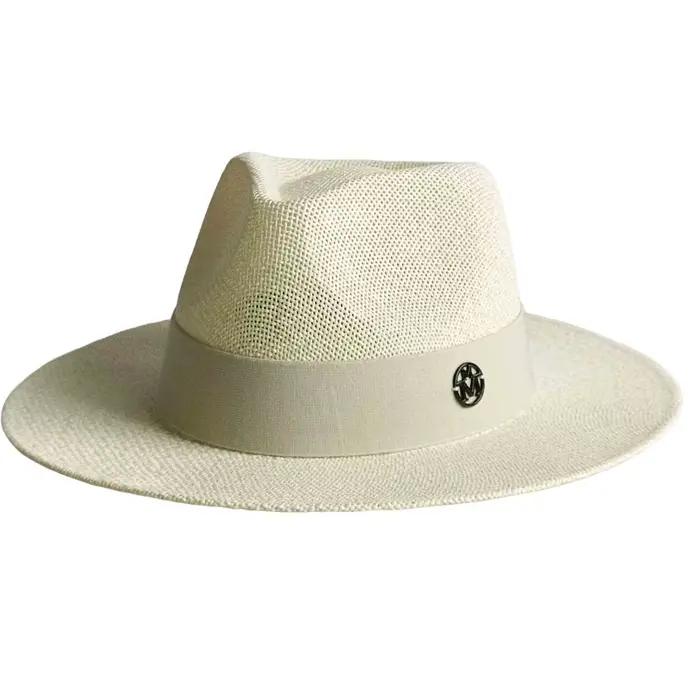 Chapeau Panama de paille chapeau de plage pare-soleil multifonction sportif pour femmes occasions estivales et printanières
