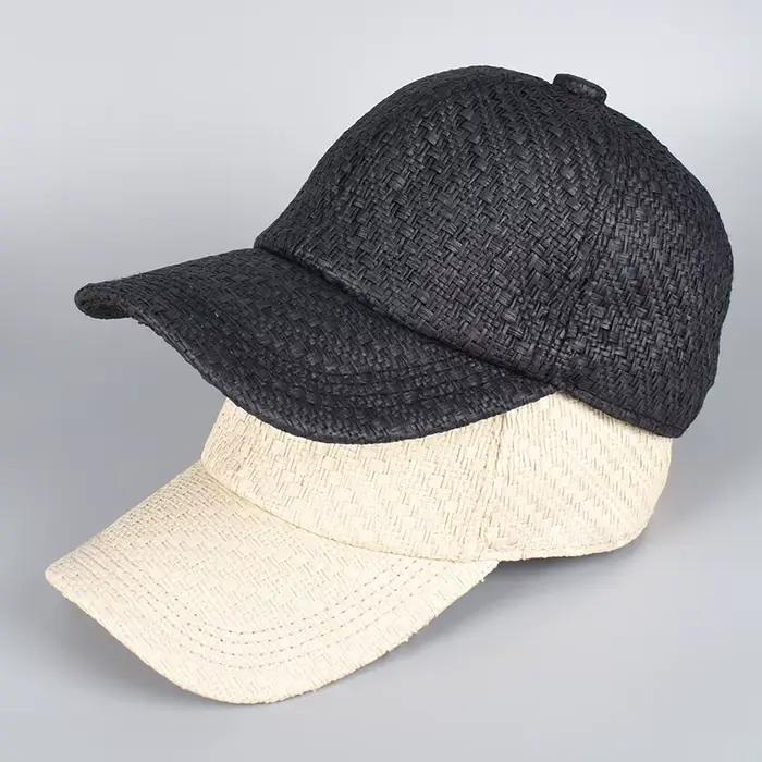 Casquette de baseball en paille unisexe protection solaire style sport pour hommes et femmes occasions décontractées été 2026