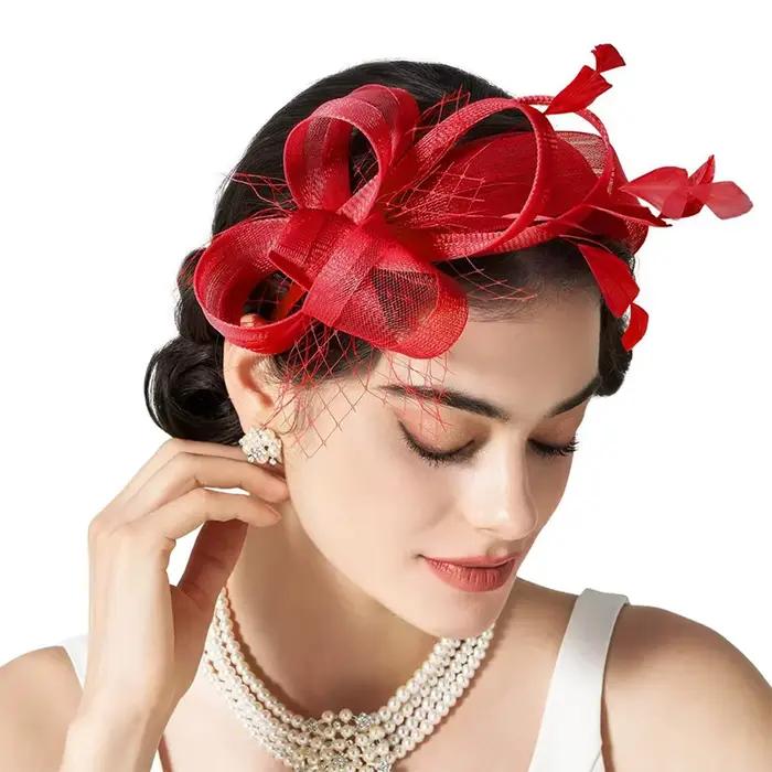 Bandeau de sauna à plumes pour la mariée