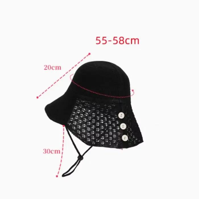 Chapeau de pêcheur ajouré tissé à la main