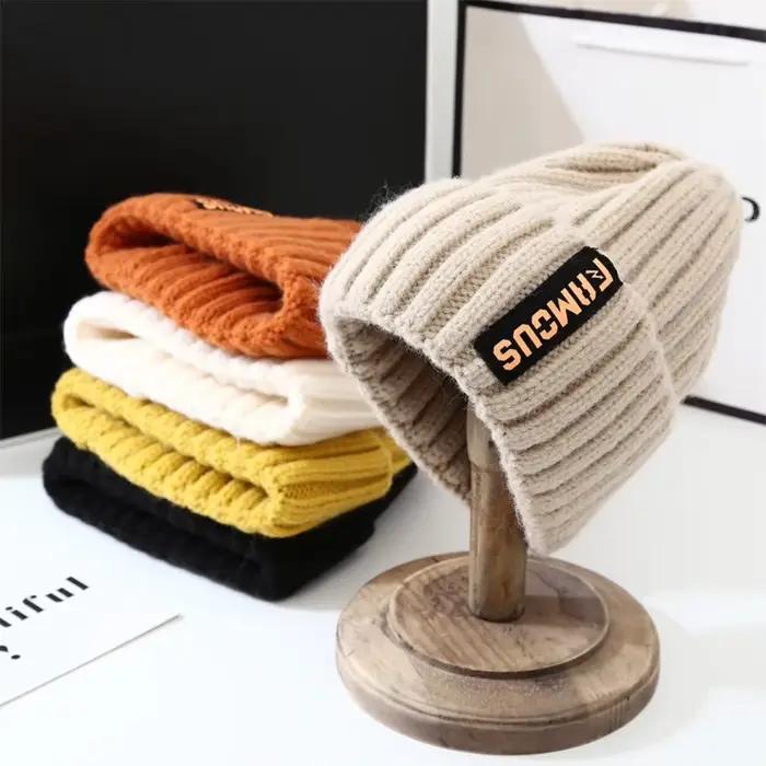 Bonnet en tricot au Crochet doux pour hommes et femmes