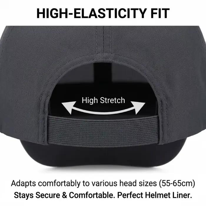 Casquette de cyclisme respirante en soie glacée