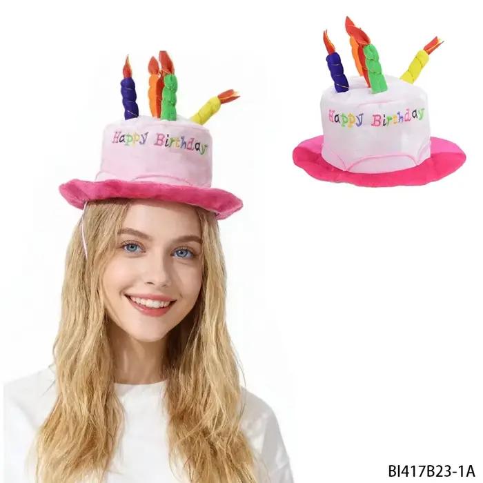 PESENAR Chapeau d’anniversaire rose
