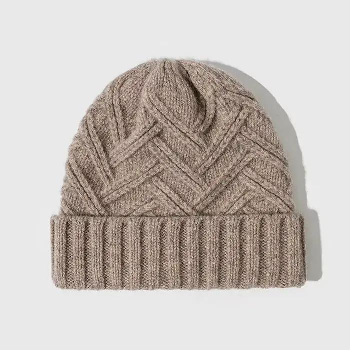 Bonnet en tricot de laine pour femme