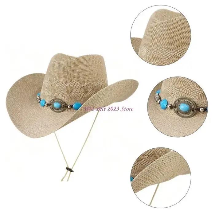 49ME – chapeau paille en crochet à main