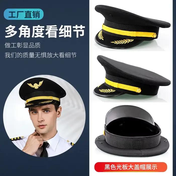 Casquette à visière d'officier vintage