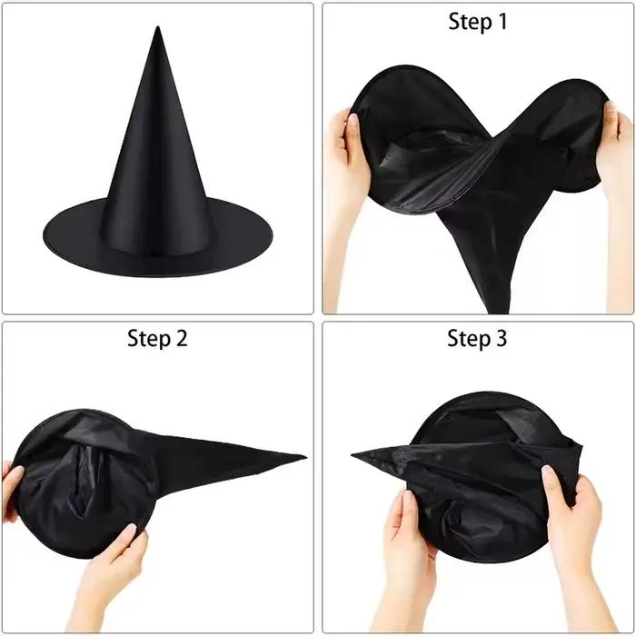 Chapeaux de sorcière d'Halloween noirs