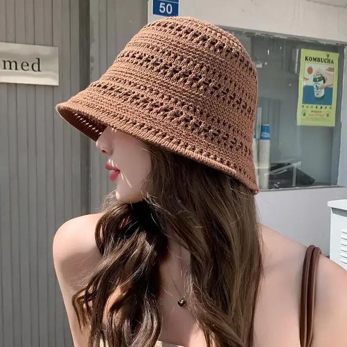 Chapeau de pêcheur en tricot d'été