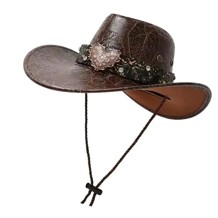 Casquette Cowboy occidentale à bords larges 39BB