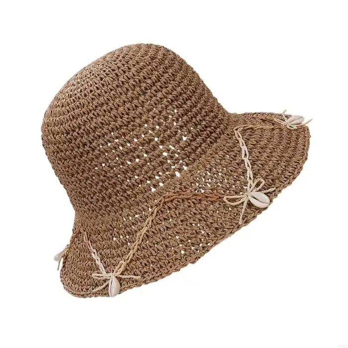 Chapeau victorien en paille élégant à mode