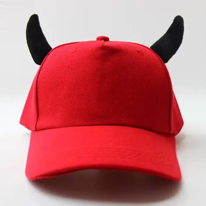 Chapeau hommes cornes diable cache-oreilles printemps automne mode casquette de Baseball femmes en plein air