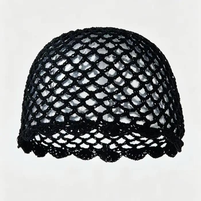 Chapeau en crochet fait main pour femme