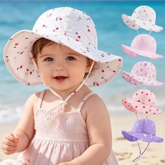 Chapeaux d'été imprimés pour filles 2026 – Chapeau de soleil pour enfants